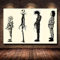 HWNU Wandkunst Tim Burton Film Beetlejuice Edward mit den Scherenhänden Film Leinwand Gemälde Poster Drucken Wandkunst Bild für Wohnzimmer Dekoration Rahmenlos (50X70cm Unframed)