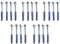 SpeedwellStar M10x100x5 Coach Bolt Screw Zinc Plated Wood Masonry Rawlplug Washer Hex Head Fixing 4 x 100mm Rawl plug (20)