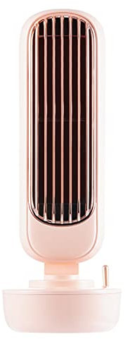 Turmventilator mit USB-Schnittstelle, Desktop-Wasserkühlung, Befeuchtungsspray, tragbarer 3-Gang-Windgeschwindigkeit, kleiner elektrischer Ventilator,Pink