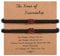 MANVEN 2 Pcs Friendship Bracelet Love Kont Best Friend Bracelet Buddhist Tibetan Handmade Black String Long Distance Lucky Matching Bracelets Jewellery Gifts For Women Men Girls Boys Bff Sisters