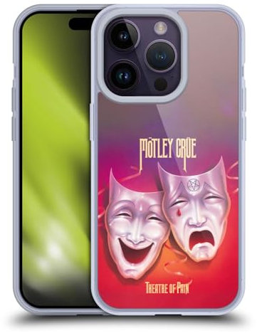 Head Case Designs Offizielle Motley Crue Theater of Pain Alben Gelhülle [Militärischer Schutzgrad] Kompatibel Mit Apple iPhone 14 Pro Und Kompatibel Mit MagSafe