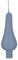 Kopschitz Baumkerzen Pariser Lichte Pacific Blau/Grau 9 x 3 cm 10 Stück, Weihnachtsbaumkerzen, Christbaumkerzen