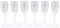Tyenaza LED Wine Glass, 6Pcs Light Up Champagne Glasses 6 Color Lighting Home Decoration for Party