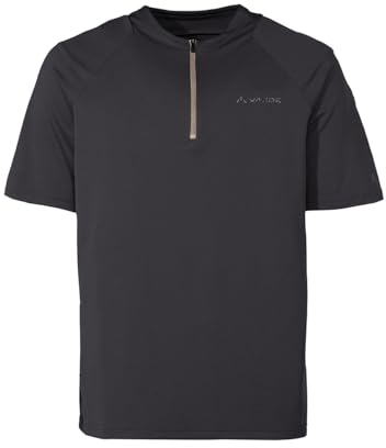 VAUDE Herren Mens Tremalzo Q-Zip T-Shirt, Phantom Black, XL EU
