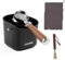 MHW-3BOMBER Coffee Knock Box Espresso Dump Bin 15 Cups 1.2L with Coffee Cleaning Brush,2Pcs Coffee Bar Towel Coffee Cleaning Set Black CS7091-OS