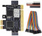 Evzvwruak 1 PCS Analyzer LPC Debug Card PCI PCI-E Post Test Kit Motherboard Diagnostic Card J04 PC+Metal