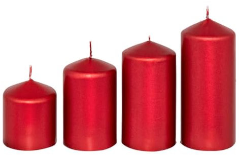 Feeric lights & christmas - Votivkerze Advent x 4, rot