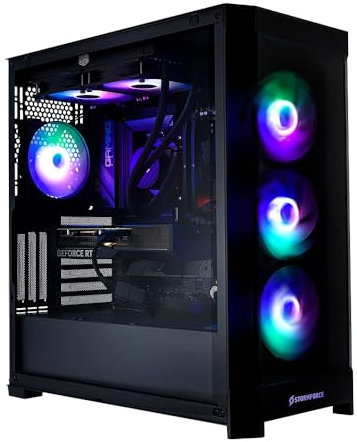 Stormforce Crystal Gaming PC – NVIDIA GeForce RTX 4070 Ti Super 16GB, Intel Core i7-14700KF, 1TB SSD, 16GB RAM, WiFi 5, Windows 11, COUGAR Duoface Pro Case (Amazon Exclusive)