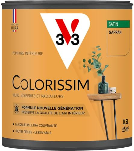 V33 Peinture multi-supports Colorissim® Safran satin 0,5L