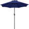 Yaheetech Garden Parasol Umbrella 2.7M Patio Table Umbrella Outdoor Sun Shade for Patio Garden with Crank Handle & 8 Metal Ribs for Backyard/Deck -Navy Blue