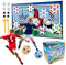 Fußball Spielset für Kinder 3 4 5 6 7 8, Kinder Fusball Spielzeug für Garten Indoor Outdoor, Weich Flanell Fußballtore, Fußbälle mit Klettbällen Spielzeug Geburtstag Geschenke für Jungen Mädchen