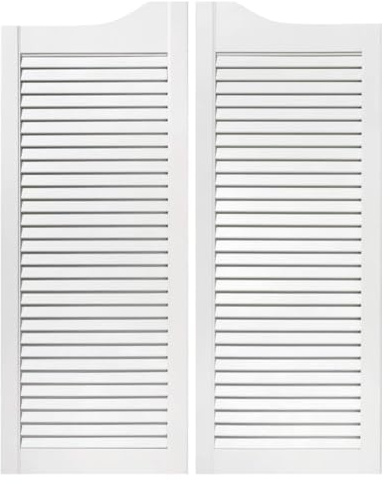 Bortaberg Saloon Doors Set of 2 (Left and Right) - 100x80 cm - Ideal for Cafes, Bars, and Home Interiors (White, 1000mm (39'') x 800mm (31.5'')