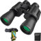 Fernglas für Erwachsene, 20 x 50, HD, Militär, kompakt, professionell, leistungsstark, wasserdicht, beschlagsicher, Fernglas für Reisen, Jagd, Vogelbeobachtung, Fußballspiele, mit Handy-Clip und