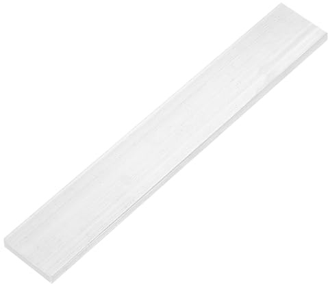 QUARKZMAN Barra Plana de Aluminio Cuadrada, Grosor de 8mm Ancho de 40mm Longitud de 305mm Placa Plana Cuadrada de Aluminio 6063, 8x40x305mm Aterial Sólido de Aluminio, Stock de Molino