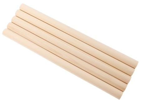 5 Stück Holz Bass Klangpfosten für Kontrabass Beige | Fein Polierte Oberfläche, Angenehme Haptik, Geeignet für Unterricht und Auftritte
