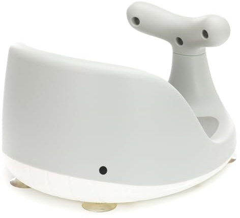 Fillikid Badewannensitz Wal | Sicherer & bequemer Sitz für Babys, 6-12 Monate | mit rutschfesten Saugnäpfen, ergonomischem Design und liebevollem Wal-Motiv | Ideal für sicheres Baden & Wohlfühlen