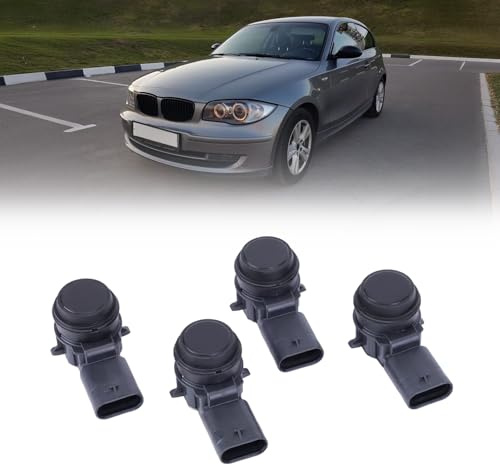 ISAKEN 4 Stücke 66209261582 Parksensor PDC Sensor Einparkhilfe Parkassistent Hinten Vorne für BMW 3er F30 F31 F80 1er F20 F21 4er F33 F83 Rückfahrradar Parkhilfe Rückfahrsensor Ultraschallsensor