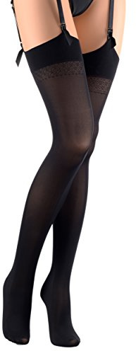 Trasparenze Sandra 70 Denier weiche, luxuriöse blickdichte Strümpfe, Schwarz, L