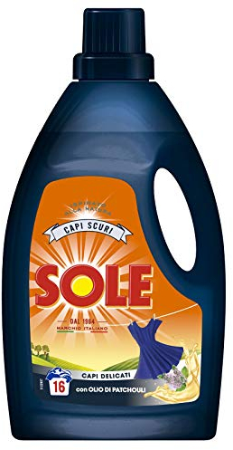 12 x SOLE Mano&Lavatrice Liquido Lana Capi Scuri 16 Lavaggi 1000 ML