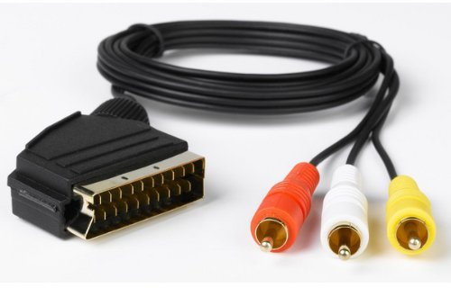 Prise péritel vers 3 câbles phono RCA 5 m