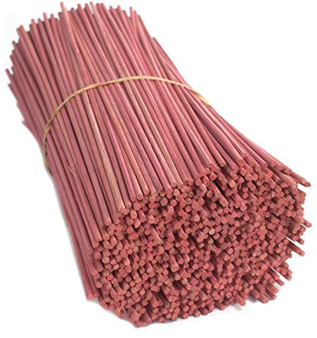 Ancient Wisdom Multi Colour Reed Diffuser Replacement Sticks Fragrance oil/Essential oils - 25cm x3mm (Pink, 25)