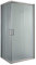 Eckeinstieg Duschkabine Quadratisch 90x90 H198 Satiniert 6mm Glas Mod. Alabama