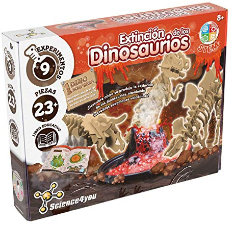 Science4you -Extinction Extinction, Educational Toy and Funny Original Gift with Dinosaurs and Volcanoes, Crafts for Children +8 Years, Multicolor (61506)