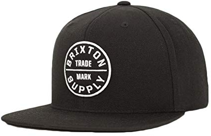 Brixton Unisex-Adult Oath Iii Snapback Cap, Black, O/S