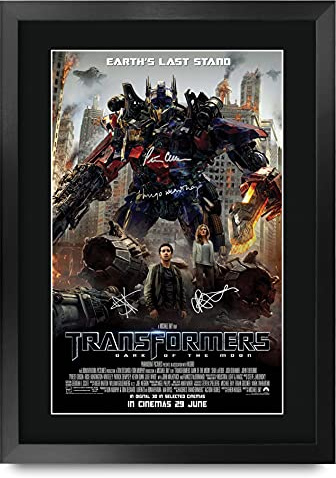 HWC Trading FR A3 Transformers Dark of the Moon 3 Geschenke Gedruckt Poster Signiert Autogramm Bild für Film-Erinnerungsstücke Fans – A3 gerahmt