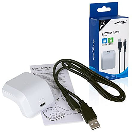 Ruiqas Banque de Chargement de Batterie 1500 mAh pour PS5 Batterie Rechargeable de Type Clip Compatible avec Manette sans Fil PS5