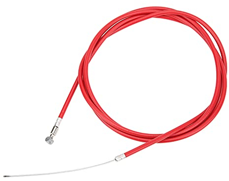 Keenso Cavo del Freno per Scooter Elettrico, Cavo del Freno in Filo d'Acciaio per Scooter Elettrico da 5 Mm con Tubo in Gomma Cavo del Freno da 200 Cm per Scooter Elettrico M365 / PRO / PRO2