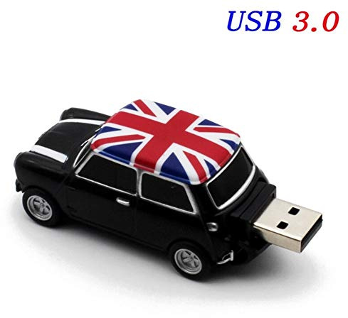 HXSZWJJ Symulacja Samochodu 64GB USB Kreatywny Samochody Modelu Usb 3.0 Flash Memory Stick Pen Drive 16GB 32G 64GB (Capacity : 32GB, Color : Mini (black))