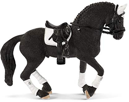 schleich HORSE CLUB 42457 4-tlg Turnier Reithengst Spielset - Realistische Pferde Figur für Turnierreiten mit Zubehör, Pferde Spielzeug für Jungen und Mädchen, ab 5 Jahren