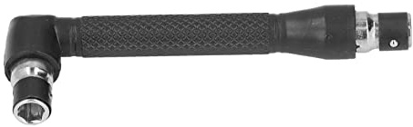 Mini-Ratschensatz, kleine Schraubenschlüssel-Bits, Doppelkopf, 90 Grad, L-förmiger 1/4-Zoll-Sechskant-Steckschlüssel, rechtwinkliger Schraubendreher-Adapter