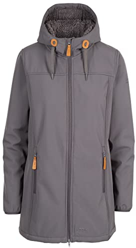 Trespass Womens Softshell Jacket Hooded Kristen Carbon in Size - 6