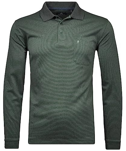 RAGMAN Herren Poloshirt Langarm XL, Moosgrün-318