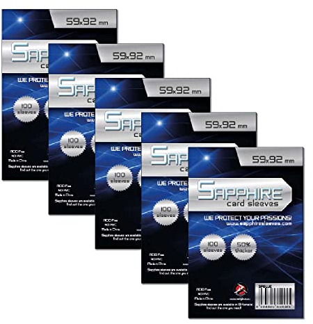 Red Glove - 5 Pack 100 Sapphire Sleeves Blue 59 x 92 SPBLUE5P