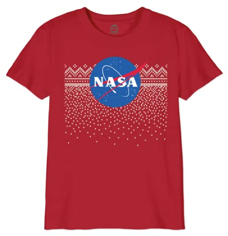 Nasa Jungen Bonasadts082 T-Shirt, Rouge, 8 Jahre