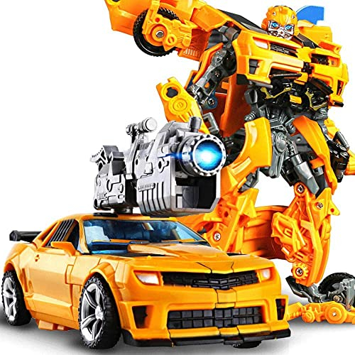 Doyomtoy Transformator Toys Bumblebee, Sky Warrior, Drahtseilkrieger, Optimus Prime, handgefertigte Transformation Spielzeug König Kong Dinosaurier Robotermodell für Erwa