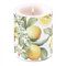 Ambiente Kerze Stumpenkerze Lampionkerze 9 cm hoch Limoni Zitronen