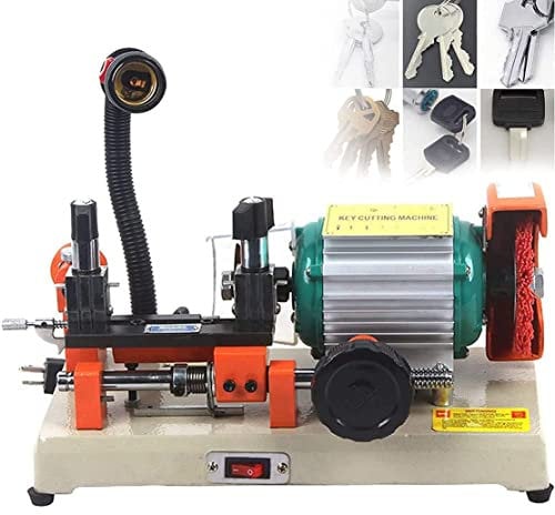 CYMYYDS Multifunction Vertical Key Cutting Machine, Universal Key Copy Tool, Door Lock Key Lock Cutting Machine, Duplicating Cutting Locksmith Equipment