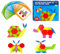 155 STK. Holz-Puzzle-Set mit Musterblöcken, 24 doppelseitigen Designkarten (48 Muster), geometrisches Formenpuzzle, lustiges Tangram-Montessori-Lernspielzeug für Kinder im Alter von 4-8 Jahren