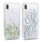 Yoedge 2 Stück Handyhülle für Samsung Galaxy A40 Hülle,Transparent Blumen Muster Mädchen Aesthetic Flowers Handyhülle Weich Durchsichtig Schlanke Silikon Slim Stoßfest Schutzhülle für Samsung A40 5,9