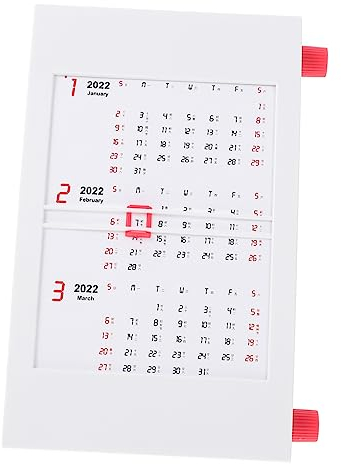 EXCEART 1 Stück Kalender Schreibtischplan Aus Kunststoff Zum Drehen