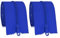 MAYOKEN 2-Pack Blue Heavy Duty Peel & Stick Zipper, 7ft x 3in, Double-Sided Self-Adhesive Zipper Door for Dust Barriers, Greenhouses, Construction Sites