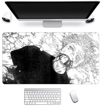 Getō Suguru/Fushiguro Toji/Gojō Satoru Anime Mauspad XL Monsters Gaming-Mauspad Wasserdicht und rutschfest Mouse Pad für Computer-Laptop-Büro Geschenk für Anime-Fans