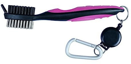 Milisten Golf Club Double-Sided Brush Black Rose Red Anti-Corrosion Club Brush Club Groove Cleaner