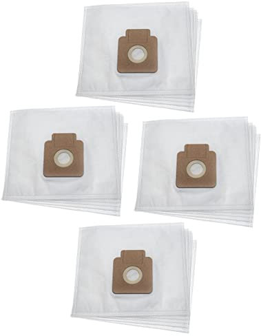 vhbw 20x Sacs compatible avec Hoover TFS 5203P011, TFS 5204 011, TFS5204011 aspirateur - microfibre non tissée, 23,7cm x 26,8cm blanc