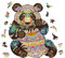 Holzsammlung Holzpuzzle Tiere, 300 Teile Holz Puzzle für Erwachsene Kinder, Wood Puzzle Unregelmäßige und einzigartige Rätsel, Geschenk Set Familienspiel