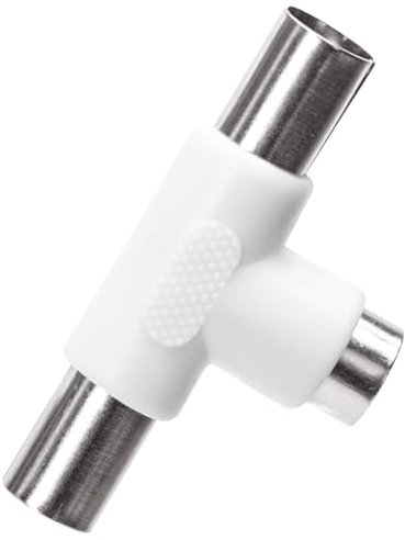 Antennenverteiler-Stecker, Weiß